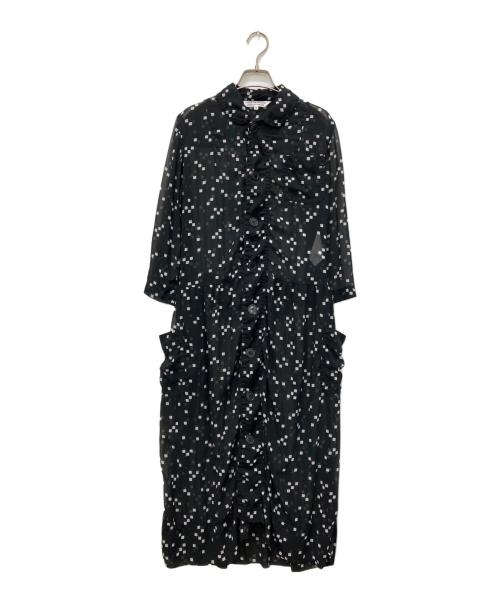 COMME des GARCONS COMME des GARCONS（コムデギャルソン コムデギャルソン）COMME des GARCONS COMME des GARCONS (コムデギャルソン コムデギャルソン) 丸襟シアーシャツワンピース ブラック サイズ:Mの古着・服飾アイテム