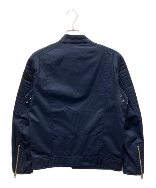 DIESEL（ディーゼル）DIESEL (ディーゼル) ナイロンライダースジャケット ネイビー サイズ:Mの古着・服飾アイテム