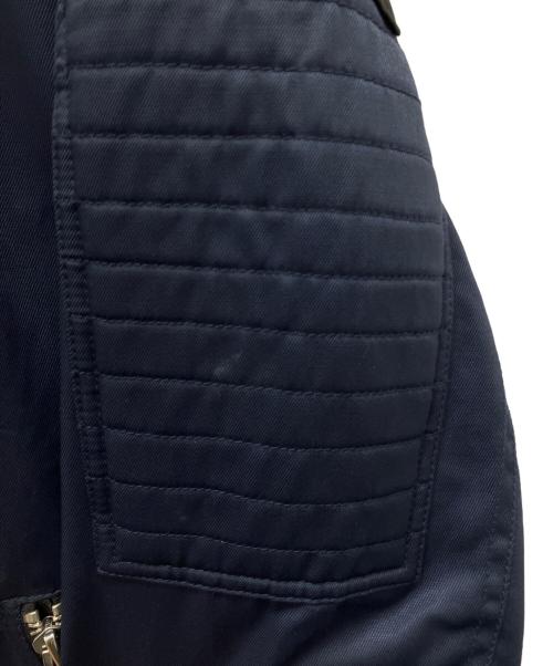 DIESEL（ディーゼル）DIESEL (ディーゼル) ナイロンライダースジャケット ネイビー サイズ:Mの古着・服飾アイテム