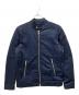 DIESEL（ディーゼル）の古着「ナイロンライダースジャケット」｜ネイビー