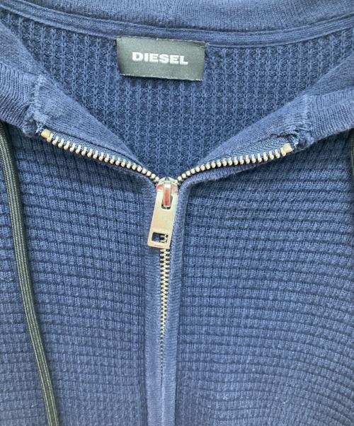 DIESEL（ディーゼル）DIESEL (ディーゼル) サーマルジップパーカー ネイビー サイズ:Mの古着・服飾アイテム