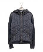 DIESELディーゼル）の古着「J-WESTER 中綿切替ジップパーカー」｜ネイビー