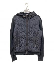 DIESEL（ディーゼル）の古着「J-WESTER 中綿切替ジップパーカー」｜ネイビー