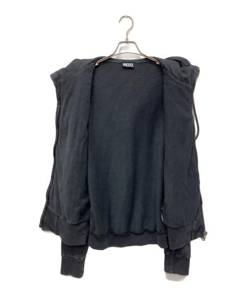 DIESEL（ディーゼル）DIESEL (ディーゼル) J-WESTER 中綿切替ジップパーカー ネイビー サイズ:Lの古着・服飾アイテム