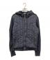 DIESEL（ディーゼル）の古着「J-WESTER 中綿切替ジップパーカー」｜ネイビー