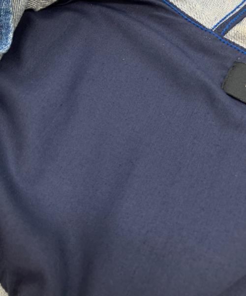 DIESEL（ディーゼル）DIESEL (ディーゼル) パッチワークフーデットデニムジャケット インディゴ サイズ:Mの古着・服飾アイテム