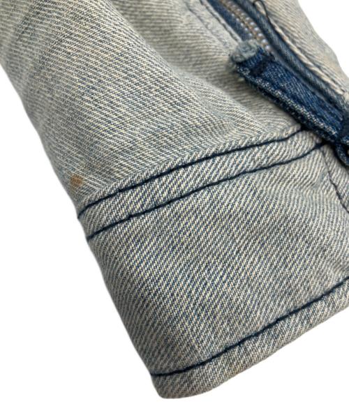 DIESEL（ディーゼル）DIESEL (ディーゼル) パッチワークフーデットデニムジャケット インディゴ サイズ:Mの古着・服飾アイテム
