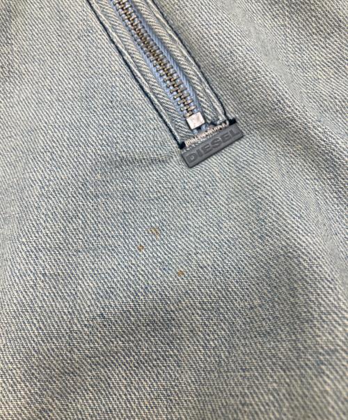 DIESEL（ディーゼル）DIESEL (ディーゼル) パッチワークフーデットデニムジャケット インディゴ サイズ:Mの古着・服飾アイテム