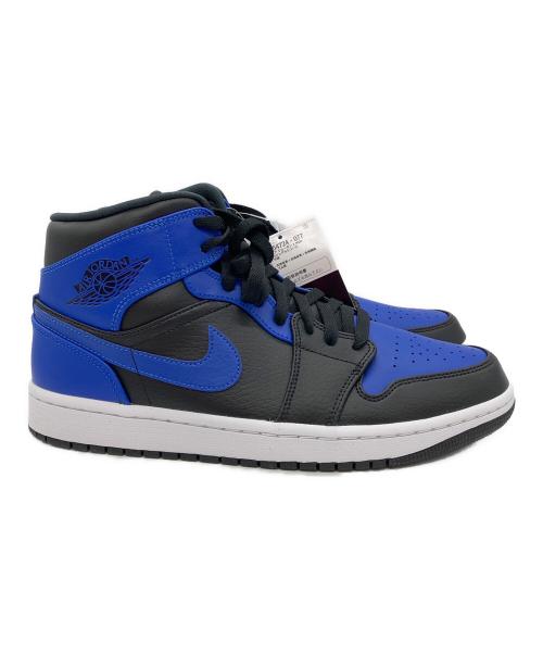 NIKE（ナイキ）NIKE (ナイキ) AIR JORDAN 1 MID BLACK/HYPER ROYAL-WHITE ブルー×ブラック サイズ:27.5cmの古着・服飾アイテム