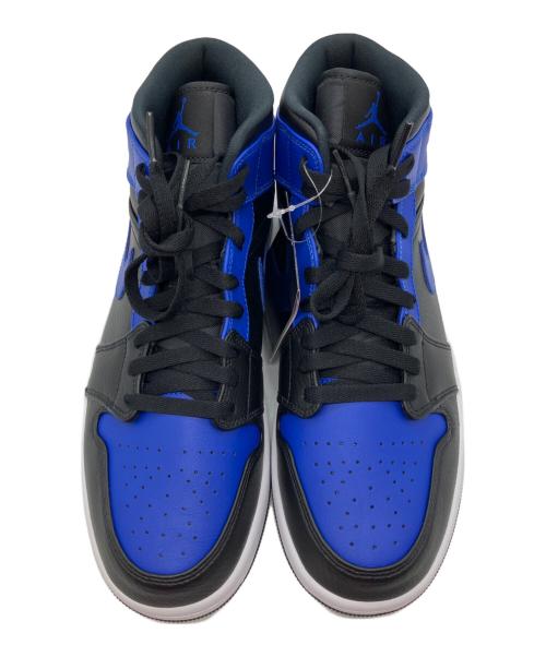 NIKE（ナイキ）NIKE (ナイキ) AIR JORDAN 1 MID BLACK/HYPER ROYAL-WHITE ブルー×ブラック サイズ:27.5cmの古着・服飾アイテム