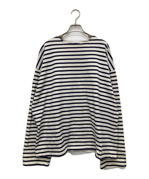 ORCIVAL（オーシバル）ORCIVAL (オーシバル) バスクシャツ ホワイト×ネイビー サイズ:5の古着・服飾アイテム