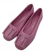 Salvatore Ferragamoサルヴァトーレ フェラガモ）の古着「MYRNAフラットパンプス」｜ピンク