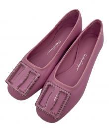 Salvatore Ferragamo（サルヴァトーレ フェラガモ）の古着「MYRNAフラットパンプス」｜ピンク