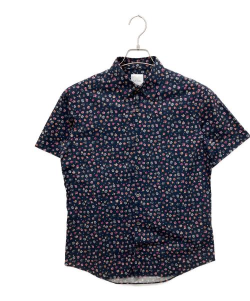 PAUL SMITH（ポールスミス）PAUL SMITH (ポールスミス) 花柄半袖シャツ ネイビー サイズ:Mの古着・服飾アイテム