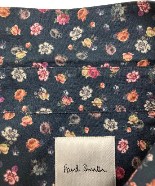 PAUL SMITH（ポールスミス）PAUL SMITH (ポールスミス) 花柄半袖シャツ ネイビー サイズ:Mの古着・服飾アイテム