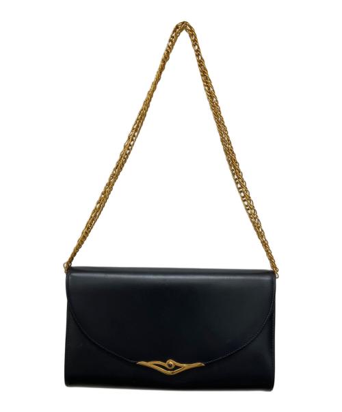 Cartier（カルティエ）Cartier (カルティエ) サファイアライン チェーンショルダーバッグ ブラックの古着・服飾アイテム