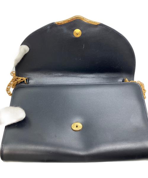 Cartier（カルティエ）Cartier (カルティエ) サファイアライン チェーンショルダーバッグ ブラックの古着・服飾アイテム