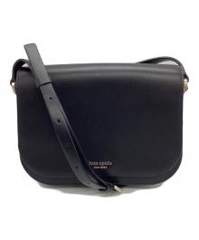 Kate Spade（ケイトスペード）の古着「ダブルフェイススムースショルダーバッグ」｜ブラック