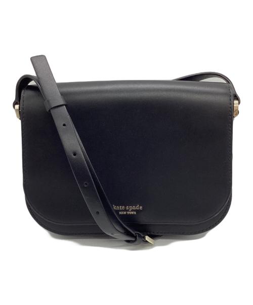 Kate Spade（ケイトスペード）Kate Spade (ケイトスペード) ダブルフェイススムースショルダーバッグ ブラックの古着・服飾アイテム