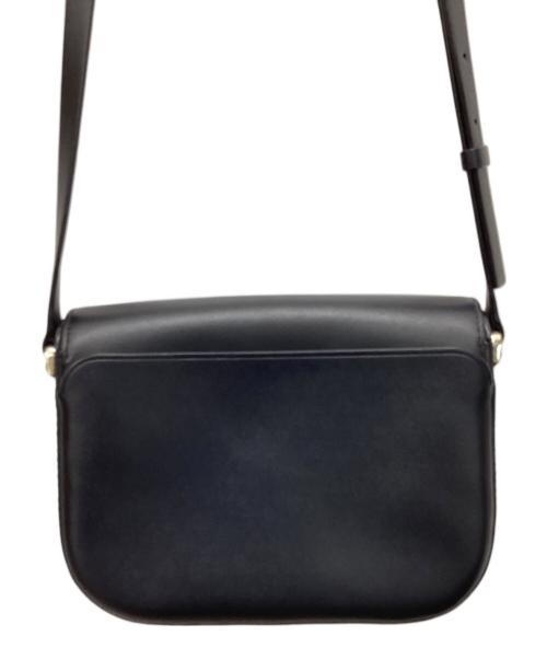 Kate Spade（ケイトスペード）Kate Spade (ケイトスペード) ダブルフェイススムースショルダーバッグ ブラックの古着・服飾アイテム