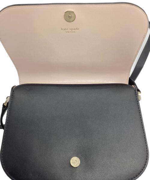 Kate Spade（ケイトスペード）Kate Spade (ケイトスペード) ダブルフェイススムースショルダーバッグ ブラックの古着・服飾アイテム