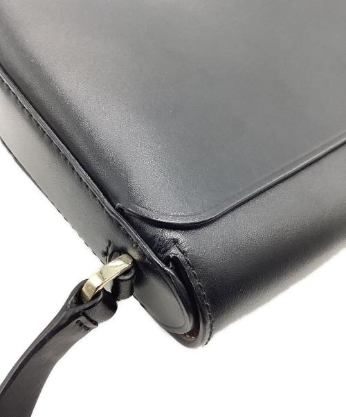 Kate Spade（ケイトスペード）Kate Spade (ケイトスペード) ダブルフェイススムースショルダーバッグ ブラックの古着・服飾アイテム