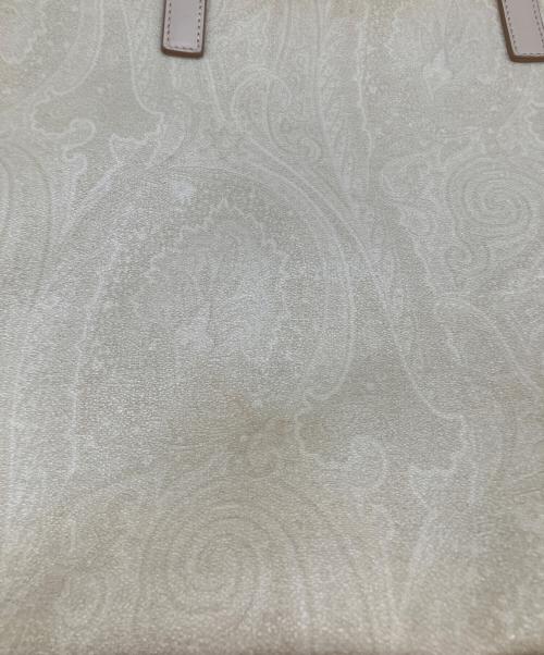 ETRO（エトロ）ETRO (エトロ) ペイズリー柄PVCトートバッグ アイボリーの古着・服飾アイテム