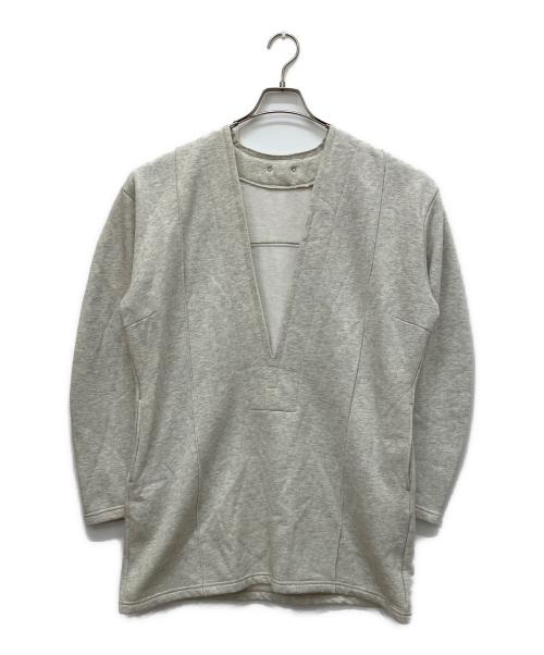 PRANK PROJECT（プランクプロジェクト）PRANK PROJECT (プランクプロジェクト) Deep v neck sweat グレー サイズ:Freeの古着・服飾アイテム