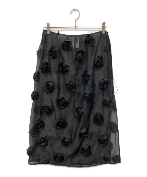 PRANK PROJECT（プランクプロジェクト）PRANK PROJECT (プランクプロジェクト) Rose sleeve wrap skirt ブラック サイズ:Freeの古着・服飾アイテム