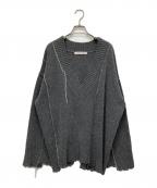 PRANK PROJECTプランクプロジェクト）の古着「Boucle Linking Knit」｜グレー