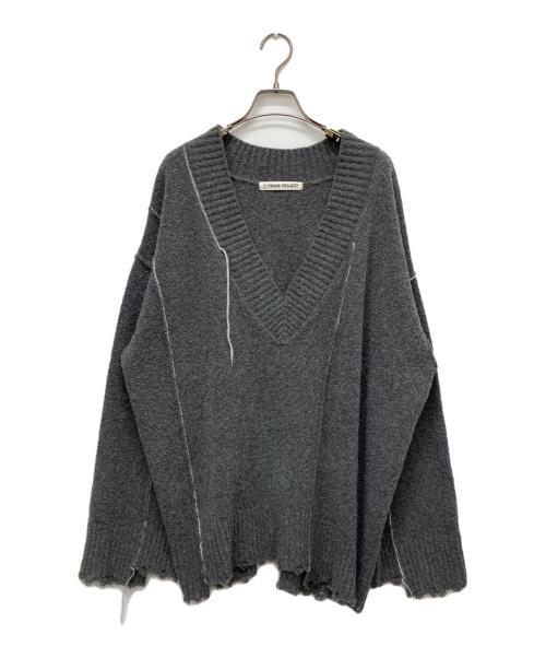 PRANK PROJECT（プランクプロジェクト）PRANK PROJECT (プランクプロジェクト) Boucle Linking Knit グレー サイズ:Freeの古着・服飾アイテム