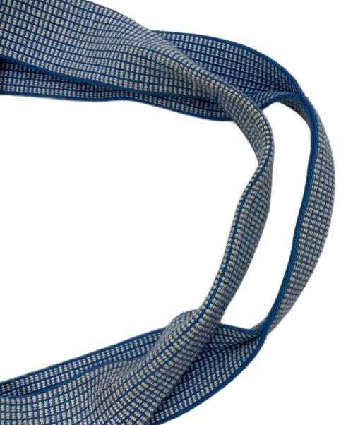 HERMES（エルメス）HERMES (エルメス) カヴァルストライプマザーズトートバッグ ブルーの古着・服飾アイテム