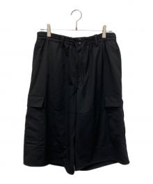 Y-3（ワイスリー）の古着「CLASSIC REFINED WOOL STRETCH CARGO SHORTS」｜ブラック