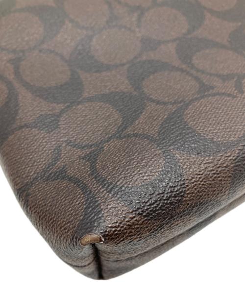 COACH（コーチ）COACH (コーチ) シグネチャー ショルダーバッグ ブラウンの古着・服飾アイテム
