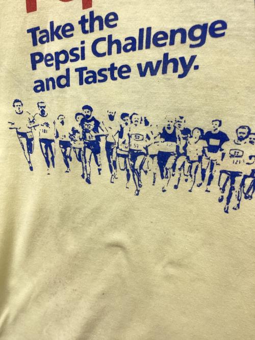 Hanes（ヘインズ）Hanes (ヘインズ) USA 80ｓpepsi challenge Tee イエロー サイズ:Mの古着・服飾アイテム
