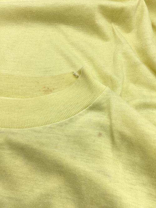 Hanes（ヘインズ）Hanes (ヘインズ) USA 80ｓpepsi challenge Tee イエロー サイズ:Mの古着・服飾アイテム
