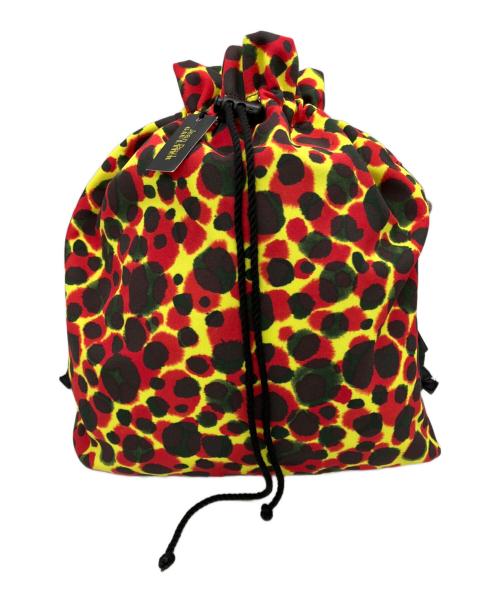 Jean Paul GAULTIER（ジャンポールゴルチェ）Jean Paul GAULTIER (ジャンポールゴルチェ) 総柄巾着リュック オレンジの古着・服飾アイテム
