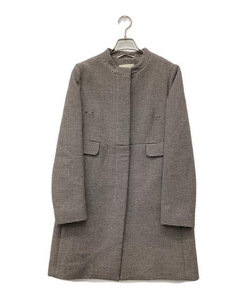 'S Max Mara（エスマックスマーラ）'S Max Mara (エスマックスマーラ) 千鳥格子コート ブラウン サイズ:40の古着・服飾アイテム