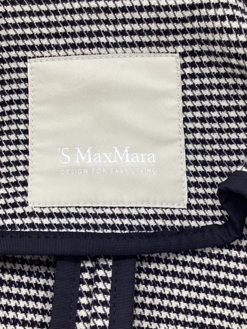 'S Max Mara（エスマックスマーラ）'S Max Mara (エスマックスマーラ) 千鳥格子コート ブラウン サイズ:40の古着・服飾アイテム