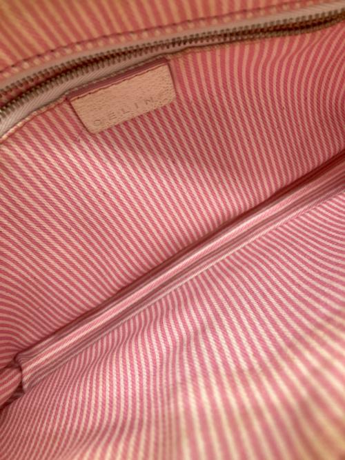 CELINE（セリーヌ）CELINE (セリーヌ) マカダム柄ショルダーバッグ ピンクの古着・服飾アイテム