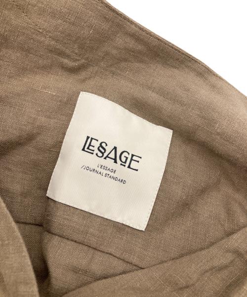 journal standard L'essage（ジャーナルスタンダード レサージュ）journal standard L'essage (ジャーナルスタンダード レサージュ) リネンシャツワンピース ブラウン サイズ:38の古着・服飾アイテム