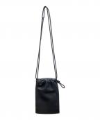 Bucket Baggageバケットバゲージ）の古着「巾着ショルダーバッグ」｜ブラック