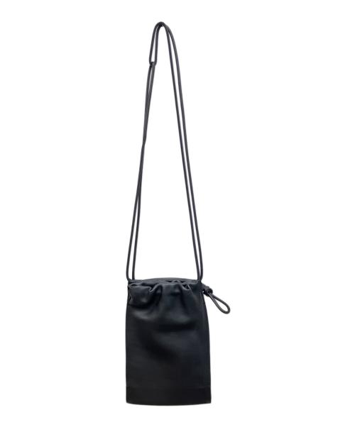 Bucket Baggage（バケットバゲージ）Bucket Baggage (バケットバゲージ) 巾着ショルダーバッグ ブラックの古着・服飾アイテム