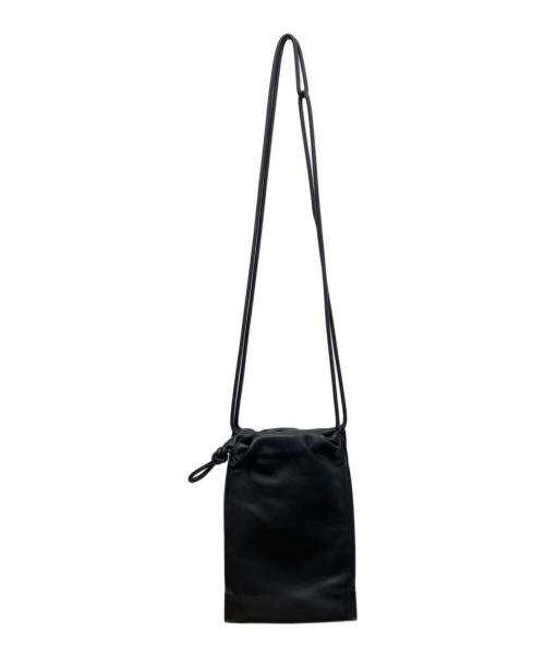 Bucket Baggage（バケットバゲージ）Bucket Baggage (バケットバゲージ) 巾着ショルダーバッグ ブラックの古着・服飾アイテム