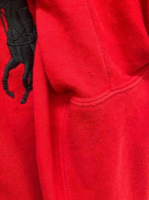 POLO RALPH LAUREN（ポロ・ラルフローレン）POLO RALPH LAUREN (ポロ・ラルフローレン) リブラインビッグポニーパーカー レッド サイズ:Lの古着・服飾アイテム