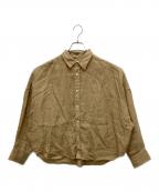 Plageプラージュ）の古着「Linen Short シャツ」｜ベージュ