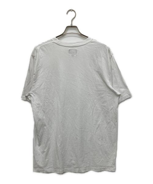 stussy（ステューシー）stussy (ステューシー) Stock Logo tee ホワイト サイズ:XLの古着・服飾アイテム