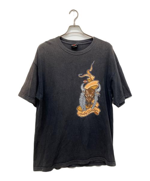 HARLEY-DAVIDSON（ハーレーダビッドソン）HARLEY-DAVIDSON (ハーレーダビッドソン) プリントTシャツ ブラック サイズ:不明の古着・服飾アイテム