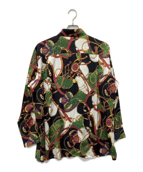 &ellecy（アンドエルシー）&ELLECY (アンドエルシー) 総柄シャツ ブラック サイズ:Mの古着・服飾アイテム