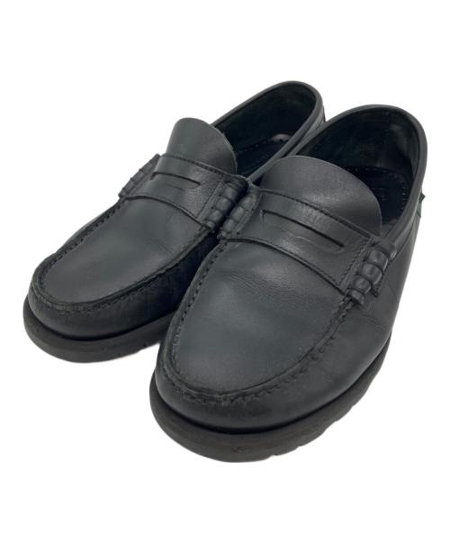 PARABOOT（パラブーツ）PARABOOT (パラブーツ) モカシンコインローファー ブラック サイズ:6の古着・服飾アイテム